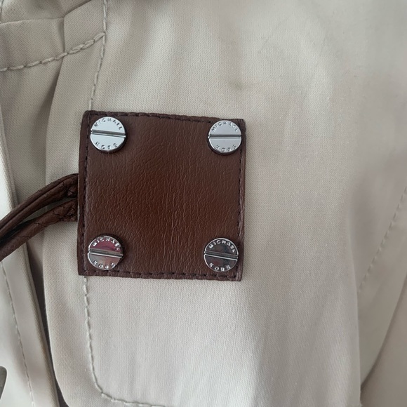 Michaels Cream Duffle Coat with Brown Accents - Picture 7 of 12